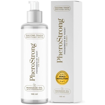 PHEROSTRONG - ÓLEO DE MASSAGEM NOITE PARA MULHERES 100 ML - D-240076 - Dona Pimenta