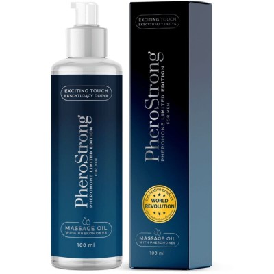 PHEROSTRONG - ÓLEO DE MASSAGEM EDIO LIMITADA HOMEM 100 ML - D-240080 - Dona Pimenta