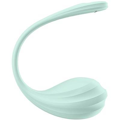 SATISFYER - ESTIMULADOR DE PÉTALA LISA G-POINT ÁGUA VERDE APLICATIVO GRATUITO - D-239489 - Dona Pimenta