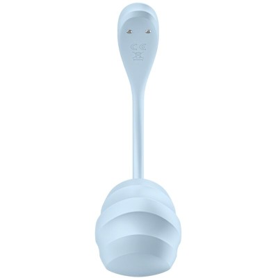 SATISFYER - ESTIMULADOR DE PONTO G DE PÉTALA LISA CÉU AZUL APLICATIVO GRATUITO - D-239490 - Dona Pimenta