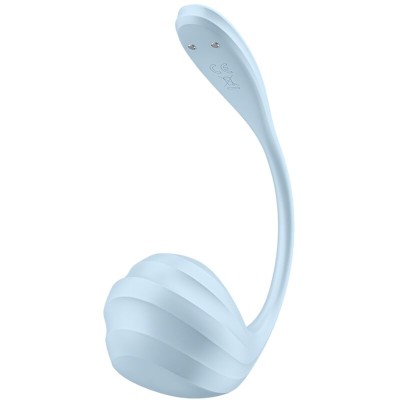 SATISFYER - ESTIMULADOR DE PONTO G DE PÉTALA LISA CÉU AZUL APLICATIVO GRATUITO - D-239490 - Dona Pimenta