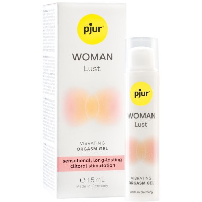 PJUR - GEL VIBRANTE WOMAN LUST PARA ORGASMO 15 ML - D-237700 - Dona Pimenta