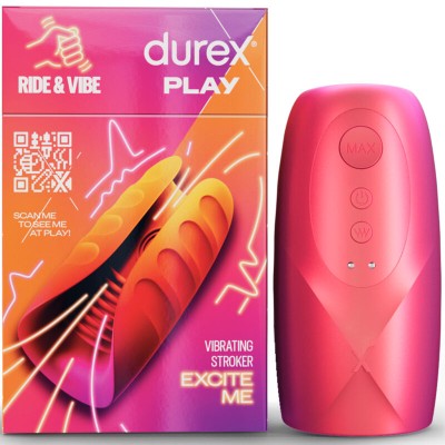 MASTURBADOR VIBRADOR DUREX -TOY RIDE & VIBE - D-239978 - Dona Pimenta