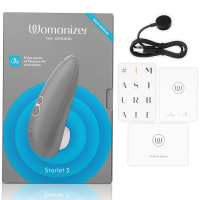 WOMANIZER - STARLET 3 CLITORAL STIMULATOR GREY - D-235666 - Dona Pimenta