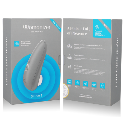 WOMANIZER - STARLET 3 CLITORAL STIMULATOR GREY - D-235666 - Dona Pimenta