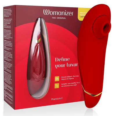 WOMANIZER - PREMIUM 2 ESTIMULADOR CLITORIAL BORDEAUX - D-235672 - Dona Pimenta