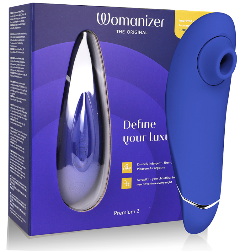 WOMANIZER - PREMIUM 2 ESTIMULADOR CLITORIAL BLUEBERRY - D-235674 - Dona Pimenta