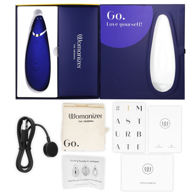 WOMANIZER - PREMIUM 2 ESTIMULADOR CLITORIAL BLUEBERRY - D-235674 - Dona Pimenta