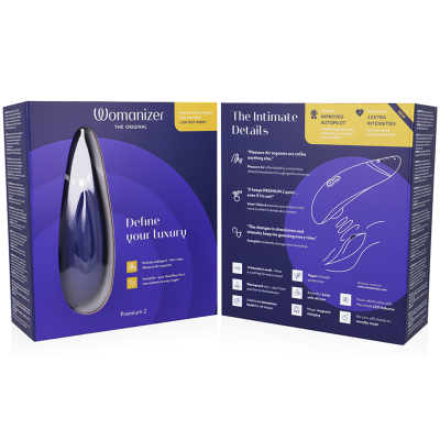 WOMANIZER - PREMIUM 2 ESTIMULADOR CLITORIAL BLUEBERRY - D-235674 - Dona Pimenta