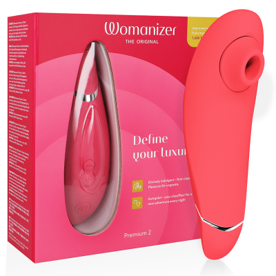 WOMANIZER - PREMIUM 2 ESTIMULADOR CLITORIAL RASPBERRY - D-235675 - Dona Pimenta