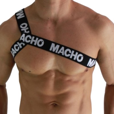 MACHO - ARNÊS ROMANO BRANCO S/M - D-239964 - Dona Pimenta