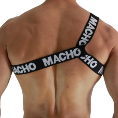 MACHO - ARNÊS ROMANO BRANCO S/M - D-239964 - Dona Pimenta