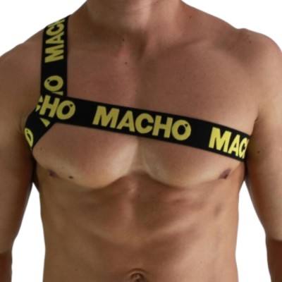 MACHO - ARNÊS ROMANO BRANCO S/M - D-239964 - Dona Pimenta