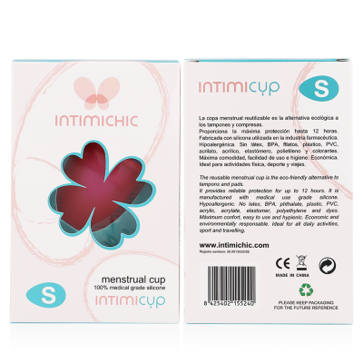 INTIMICHIC - COPO MENSTRUAL GRAU MÉDICO SILICONE - TAMANHO S - D-213038 - Dona Pimenta