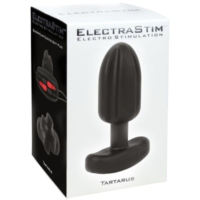 ELECTRASTIM - PLUG ANAL TARTARUS QUADRIPOLAR SILICONE PRETO - D-239733 - Dona Pimenta