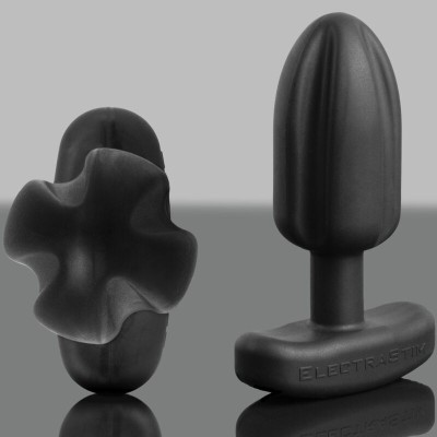 ELECTRASTIM - PLUG ANAL TARTARUS QUADRIPOLAR SILICONE PRETO - D-239733 - Dona Pimenta