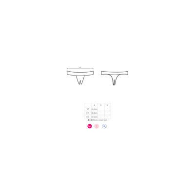 OBSESSIVE - MIAMOR CROTCHLESS THONG S/M - D-207900 - Dona Pimenta