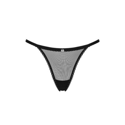 OBSESSIVE - CELIA NOIR THONG XS/S - D-234688 - Dona Pimenta