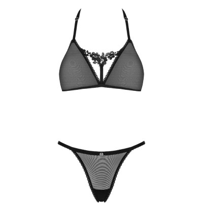 OBSESSIVE - CELIA NOIR CONJUNTO DE 2 PÇS XS/S - D-234702 - Dona Pimenta