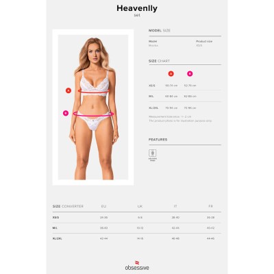 OBSESSIVE - CONJUNTO DE 2 PÇS HEAVENLLY XS/S - D-234957 - Dona Pimenta