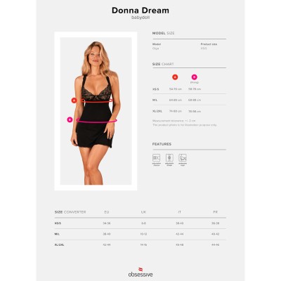 OBSESSIVE - DONNA DREAM BABYDOLL XS/S - D-235787 - Dona Pimenta