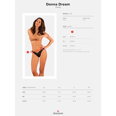 OBSESSIVE - DONNA DREAM THONG XS/S - D-235790 - Dona Pimenta