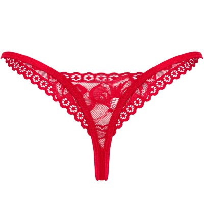 OBSESSIVE - LACELOVE THONG VERMELHO XS/S - D-235902 - Dona Pimenta