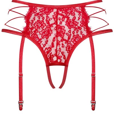 OBSESSIVO - REDIOSA CROTHLESS GARTER BELT S / M - D-229587 - Dona Pimenta