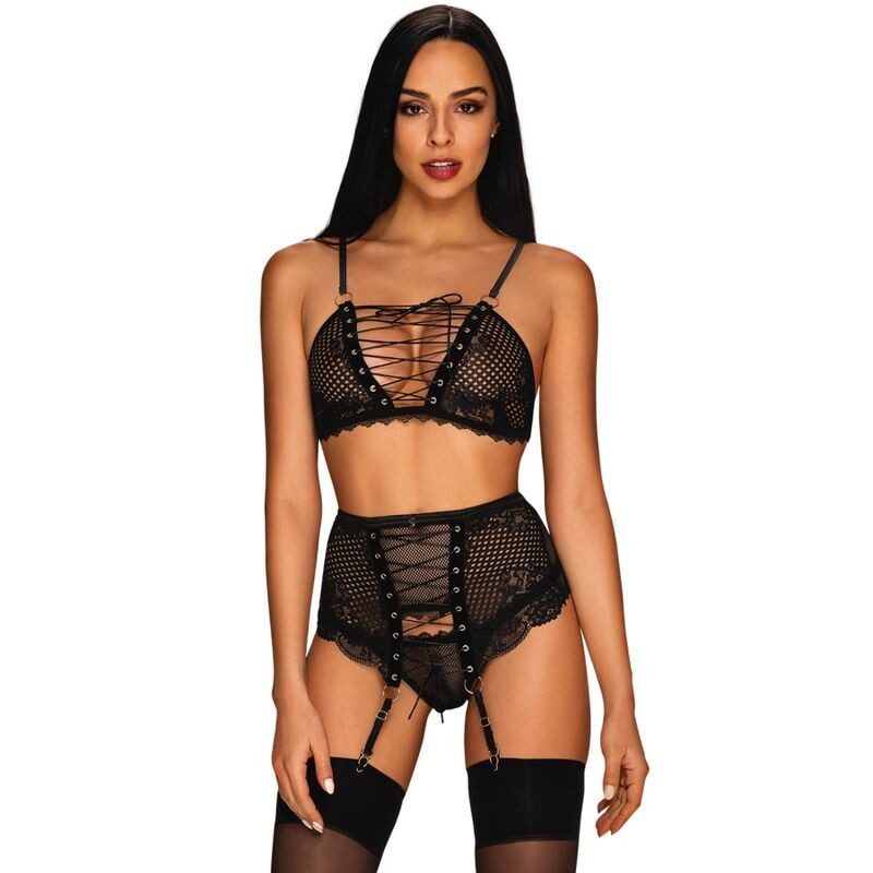 OBSESSIVO - BASITTA TRÊS PEÇAS CONJUNTO S / M - D-229884 - Dona Pimenta