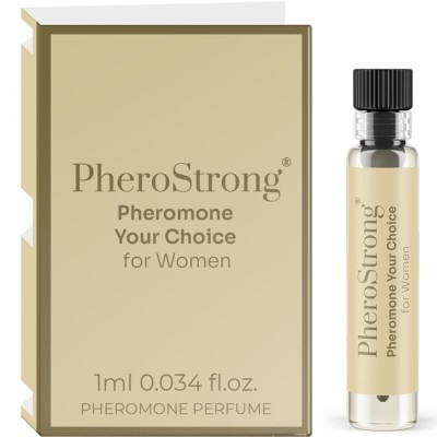 PHEROSTRONG - PERFUME DE FEROMONAS SUA ESCOLHA PARA MULHERES 1 ML - D-240073 - Dona Pimenta