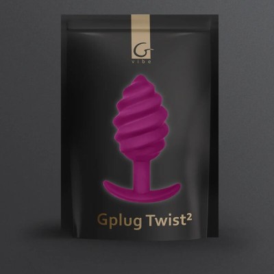 G-VIBE - GPLUG TWIST 2 PLUG ANAL ROXO - D-240129 - Dona Pimenta