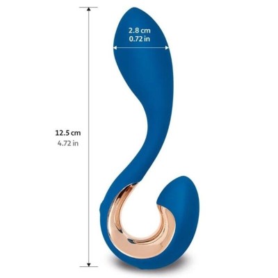 G-VIBE - VIBRADOR GPOP 2 G E P PONTO AZUL ÍNDIGO - D-240135 - Dona Pimenta