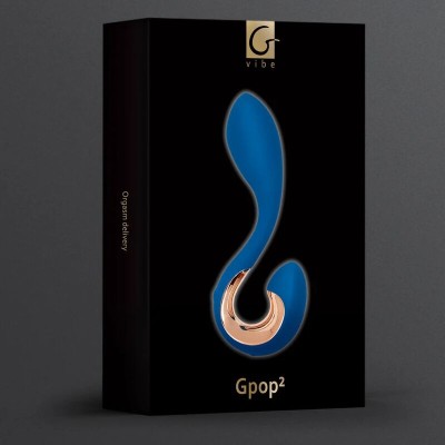 G-VIBE - VIBRADOR GPOP 2 G E P PONTO AZUL ÍNDIGO - D-240135 - Dona Pimenta