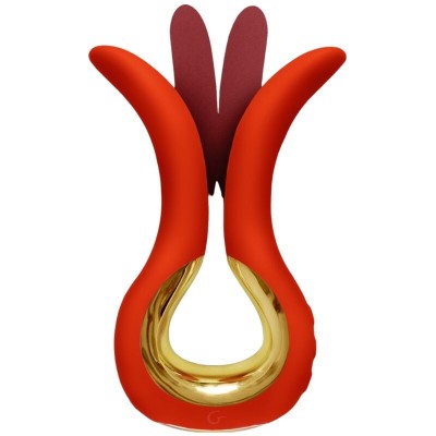 G-VIBE - VIBRADOR GVIBE MAXI COM DUAS PONTAS FLEXÍVEIS CORAL - D-240136 - Dona Pimenta