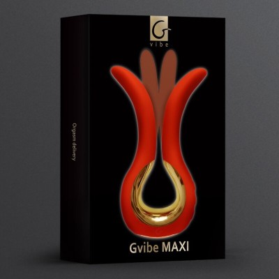 G-VIBE - VIBRADOR GVIBE MAXI COM DUAS PONTAS FLEXÍVEIS CORAL - D-240136 - Dona Pimenta