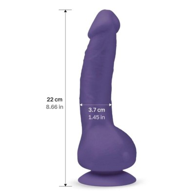 G-VIBE - VIBRADOR REALÍSTICO GREAL 2 VIOLETA - D-240132 - Dona Pimenta