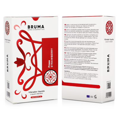 BRUMA - VIBRADOR LÍQUIDO ULTRA DESLIZANTE MORANGO 15 ML - D-239847 - Dona Pimenta