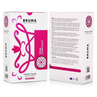 BRUMA - VIBRADOR LÍQUIDO ULTRA DESLIZANTE BUBBLEGUM 15 ML - D-239848 - Dona Pimenta