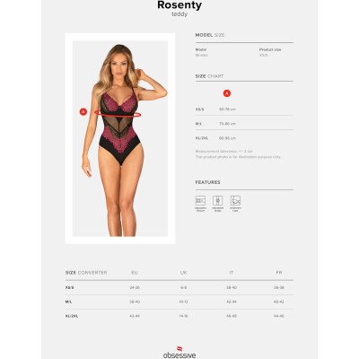 OBSESSIVO - ROSENTY TEDDY XS/S - D-236178 - Dona Pimenta