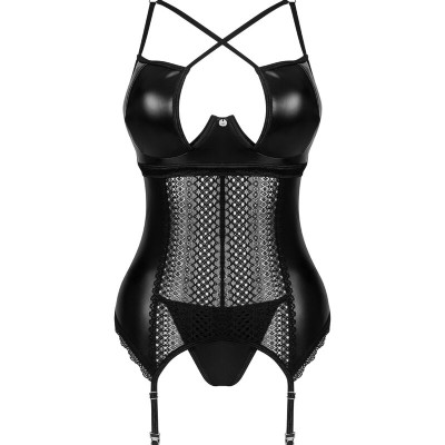 OBSESSIVE - CORSET NORIDES E TANGA XS/S - D-235996 - Dona Pimenta