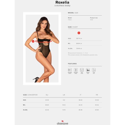 OBSESSIVE - ROXELIA TEDDY XS/S - D-236422 - Dona Pimenta