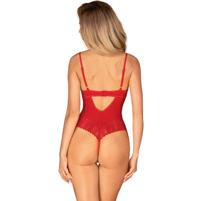 OBSESSIVE - INGRIDIA CROTCHLESS VERMELHO XS/S - D-236677 - Dona Pimenta