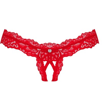 OBSESSIVE - AMOR CHERRIS TANGA  CROTCHLESS S/M - D-236952 - Dona Pimenta