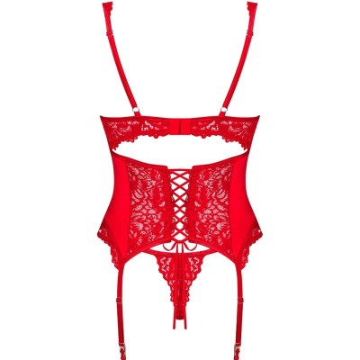 OBSESSIVE - AMOR CHERRIS CORSET & TANGA S/M - D-236946 - Dona Pimenta