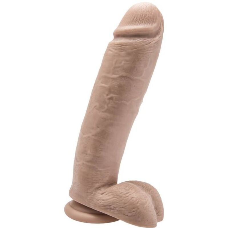 GET REAL - DILDO 25,5 CM COM BOLAS PELE - D-234571 - Dona Pimenta