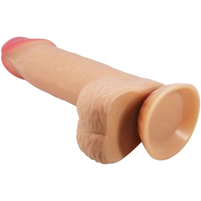 PRETTY LOVE - SÉRIE SLIDING SKIN DILDO REALÍSTICO COM VENTOSA DESLIZANTE PELE 20,6 CM - D-238763 - Dona Pimenta