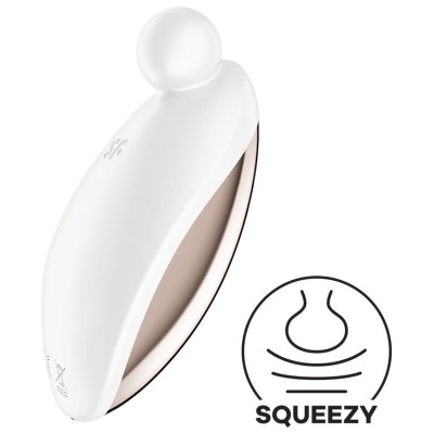 SATISFYER - VIBRADOR SPOT ON 2 LAY-ON BRANCO - D-240516 - Dona Pimenta