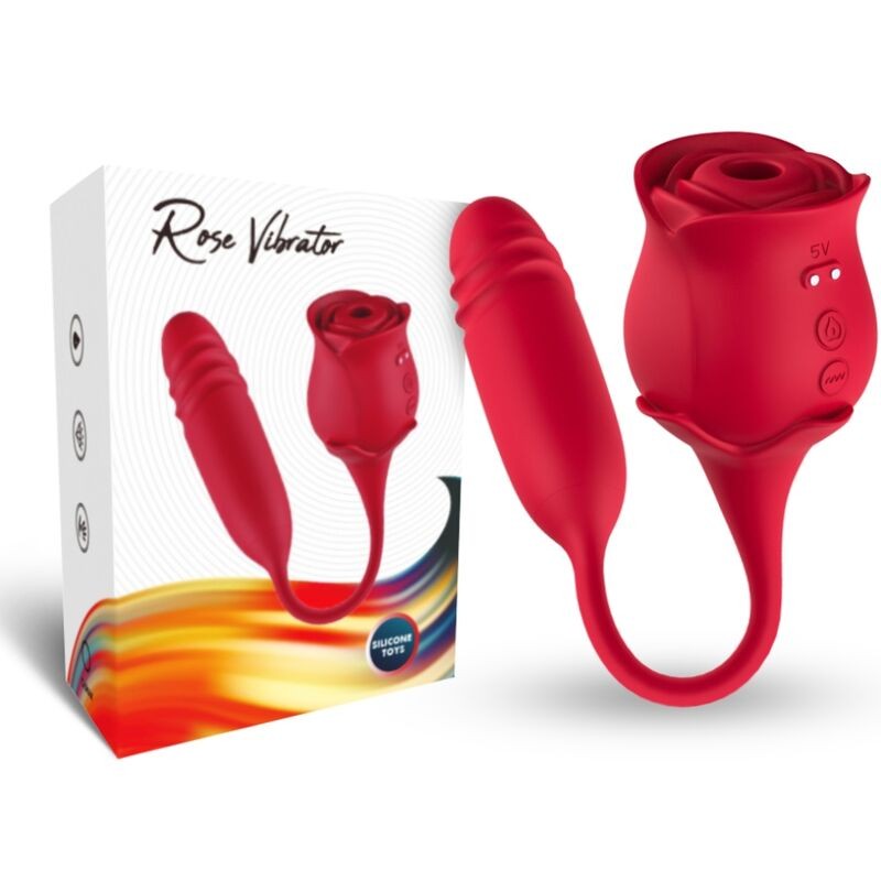 ARMONY - ROSEKNIGTH LAMINDO CLITOR VIBRANTE E VIBRADOR VERMELHO - D-237964 - Dona Pimenta