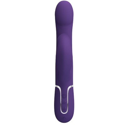 PRETTY LOVE - ZALIN VIBRADOR DE COELHO PÉROLAS 4 EM 1 ROXO - D-240557 - Dona Pimenta