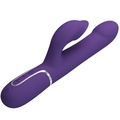 PRETTY LOVE - ZALIN VIBRADOR DE COELHO PÉROLAS 4 EM 1 ROXO - D-240557 - Dona Pimenta